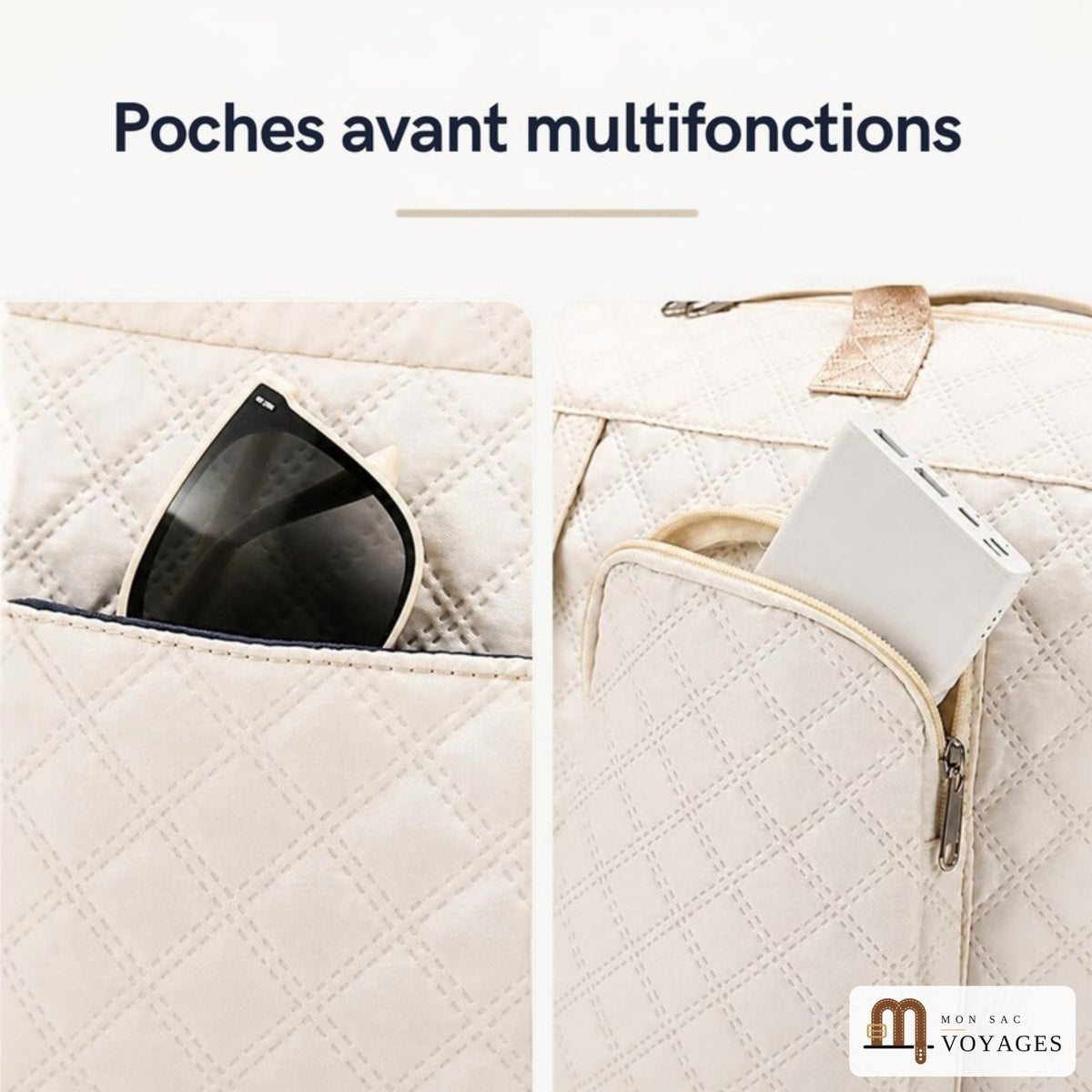 Sac de voyage Riviera - poches avant multifonctions