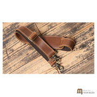 Bandoulière amovible en cuir et sangle du sac de voyage Routard