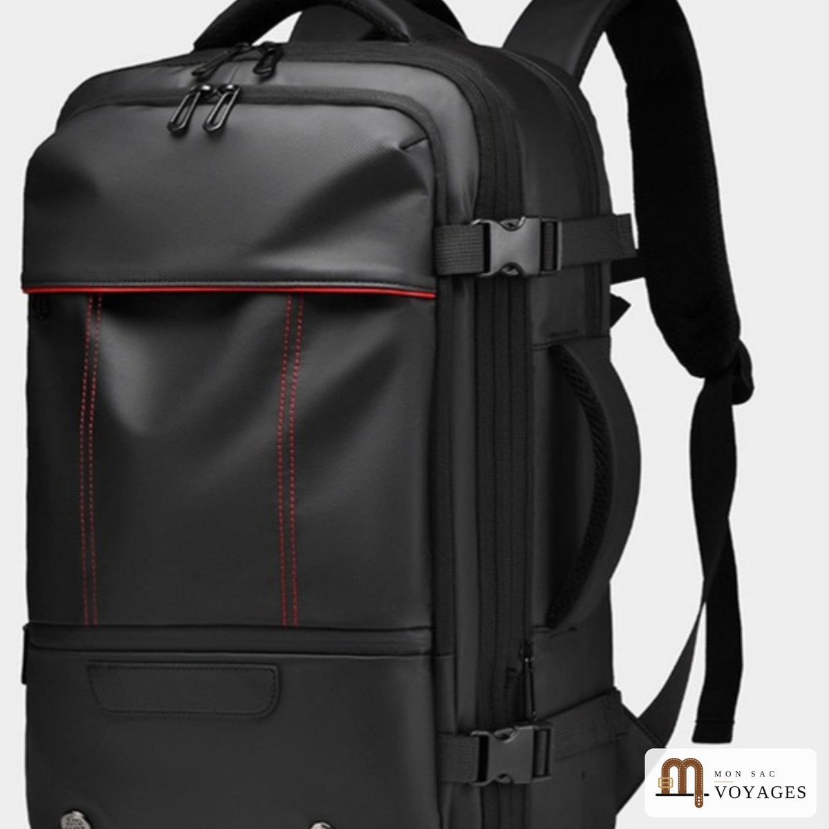 Sac à dos Nomade à compression sous vide, vue de trois quarts