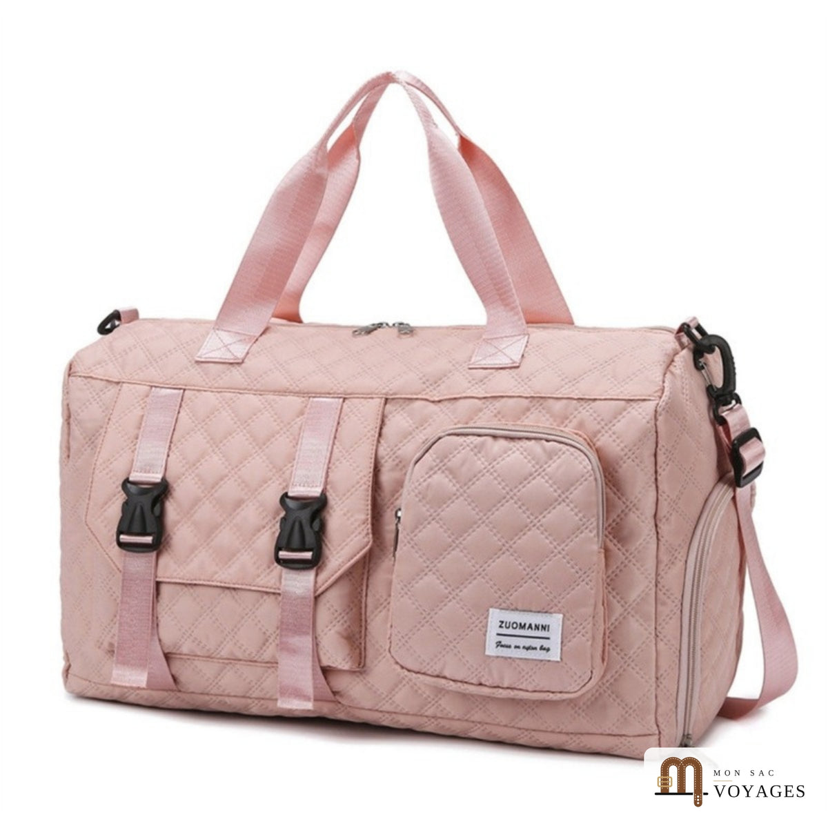 Sac de voyage Riviera matelassé coloris rose