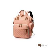 Sac à langer Cocon rose vu de trois quarts