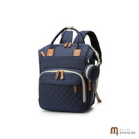 Sac à langer Cocon bleu, sac de voyage bébé format sac à dos