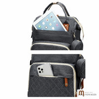 Poches extérieures du sac à langer Cocon pour tablette et téléphone