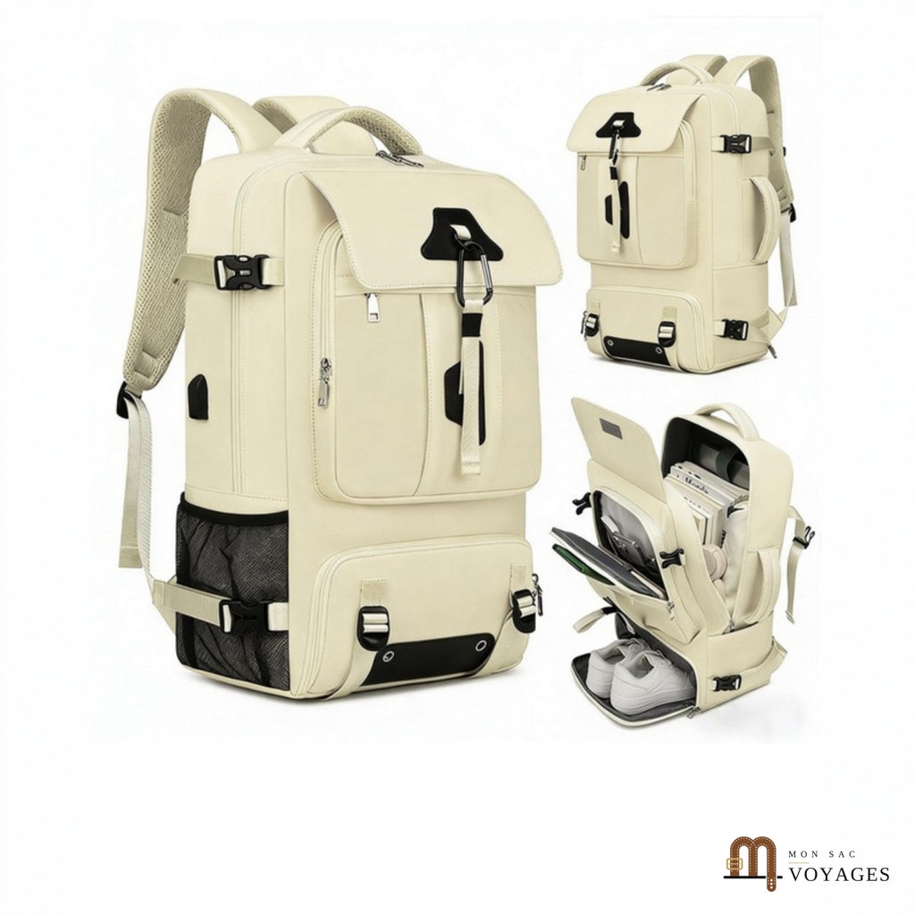 Pack Duo Cabine : sac à dos cabine Escapade beige
