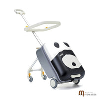 Valise enfant Copilote motif panda noir et blanc avec siège poussette