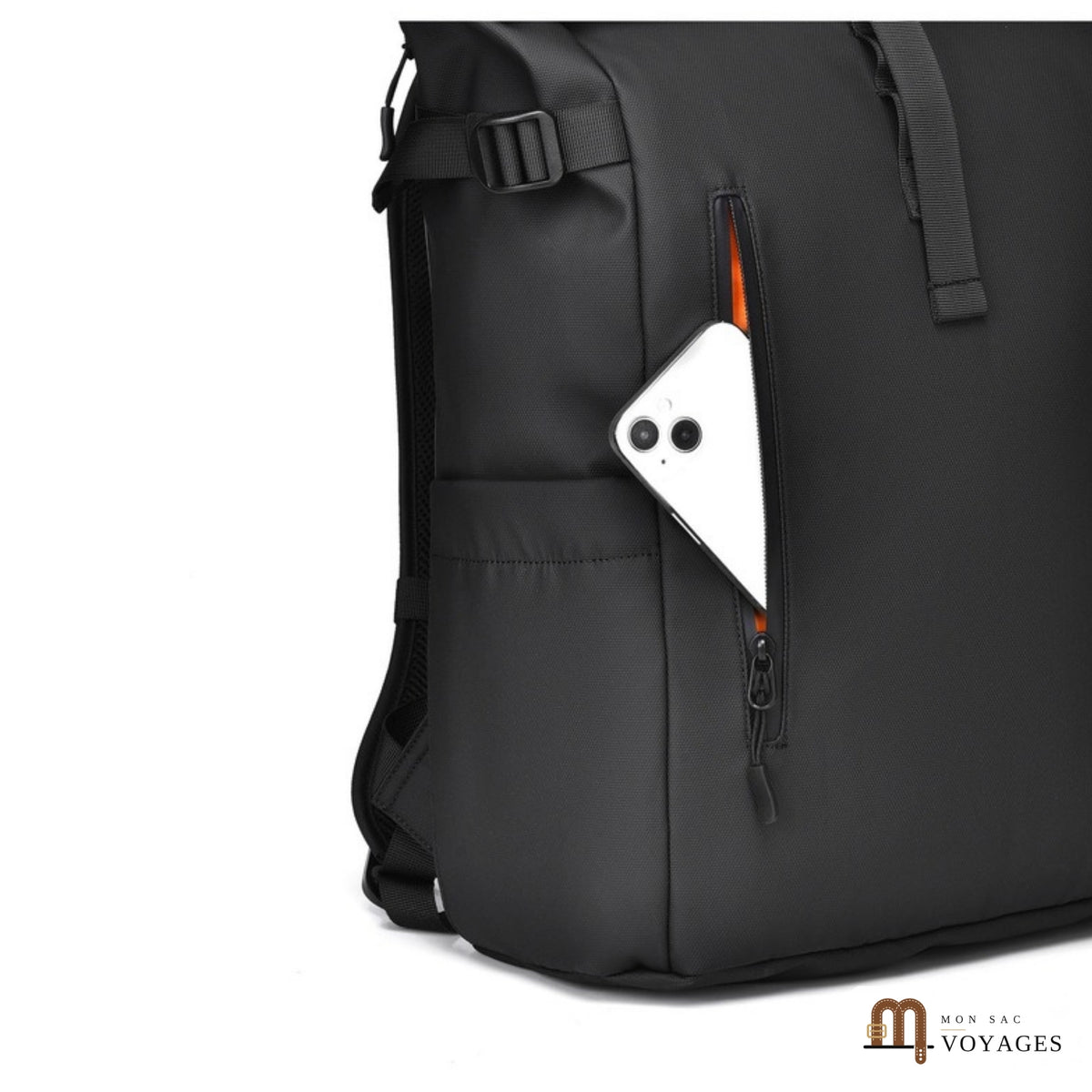 Poche zippée avant du sac à dos Citadin avec téléphone