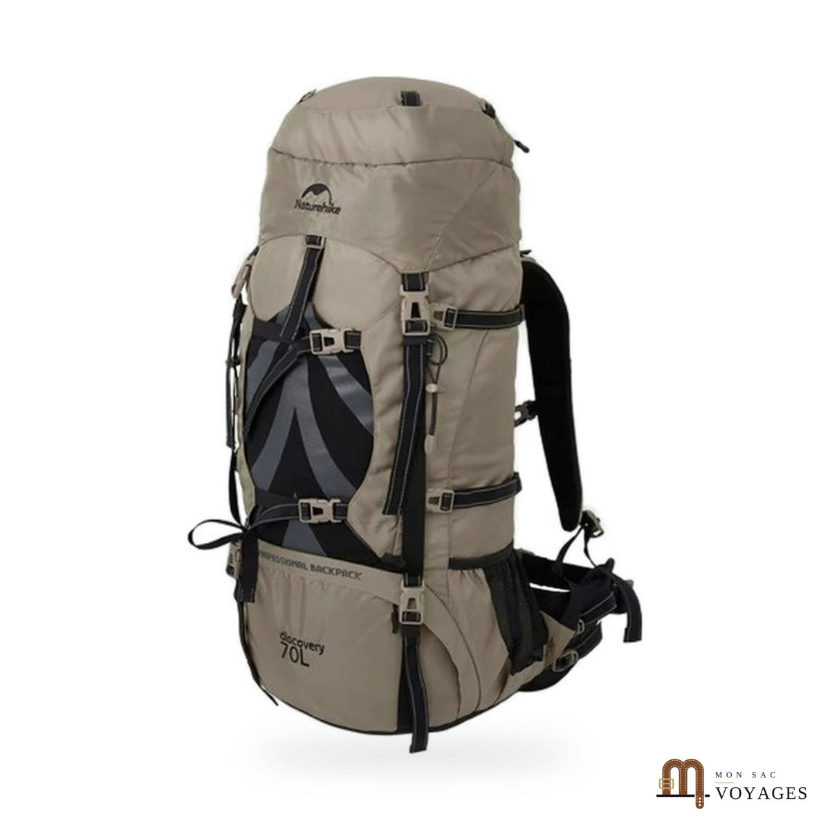 Sac à dos de voyage 70 L Sentier brun