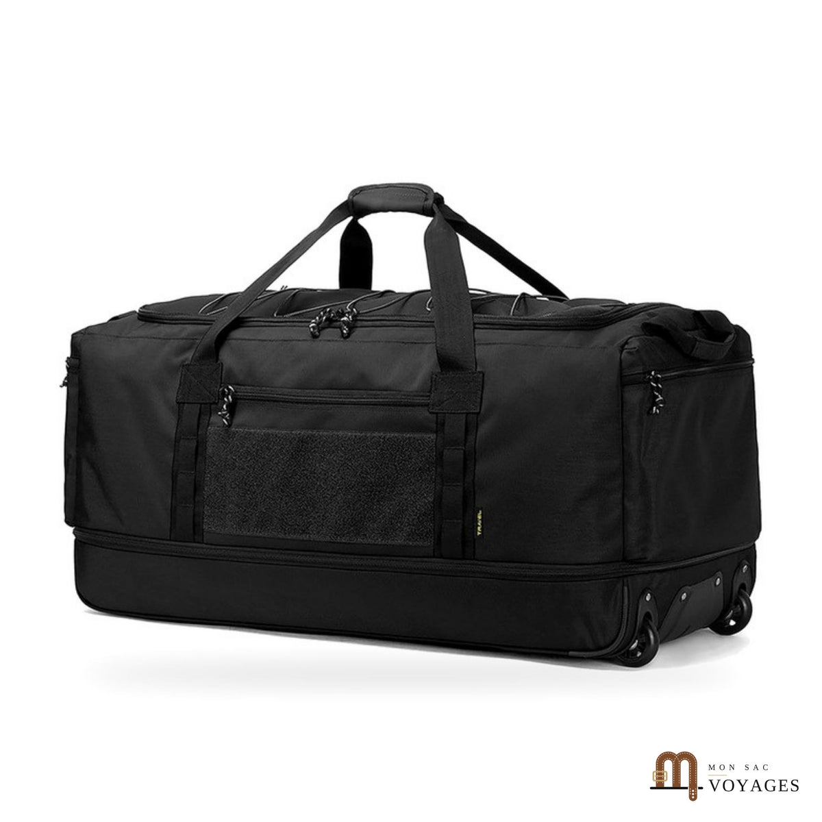 Grand sac de voyage à roulettes noir Expédition