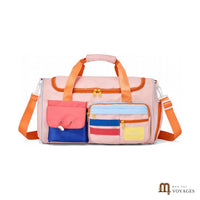 Sac de voyage week-end Palette colorblock rose