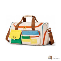 Sac de voyage week-end Palette beige vu de trois-quarts