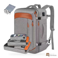 Sac à dos cabine Horizon 42 L coloris gris avec 3 cubes de rangement et sac à chaussures