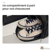 Pack Milano + Calanque : compartiment chaussures du sac Milano