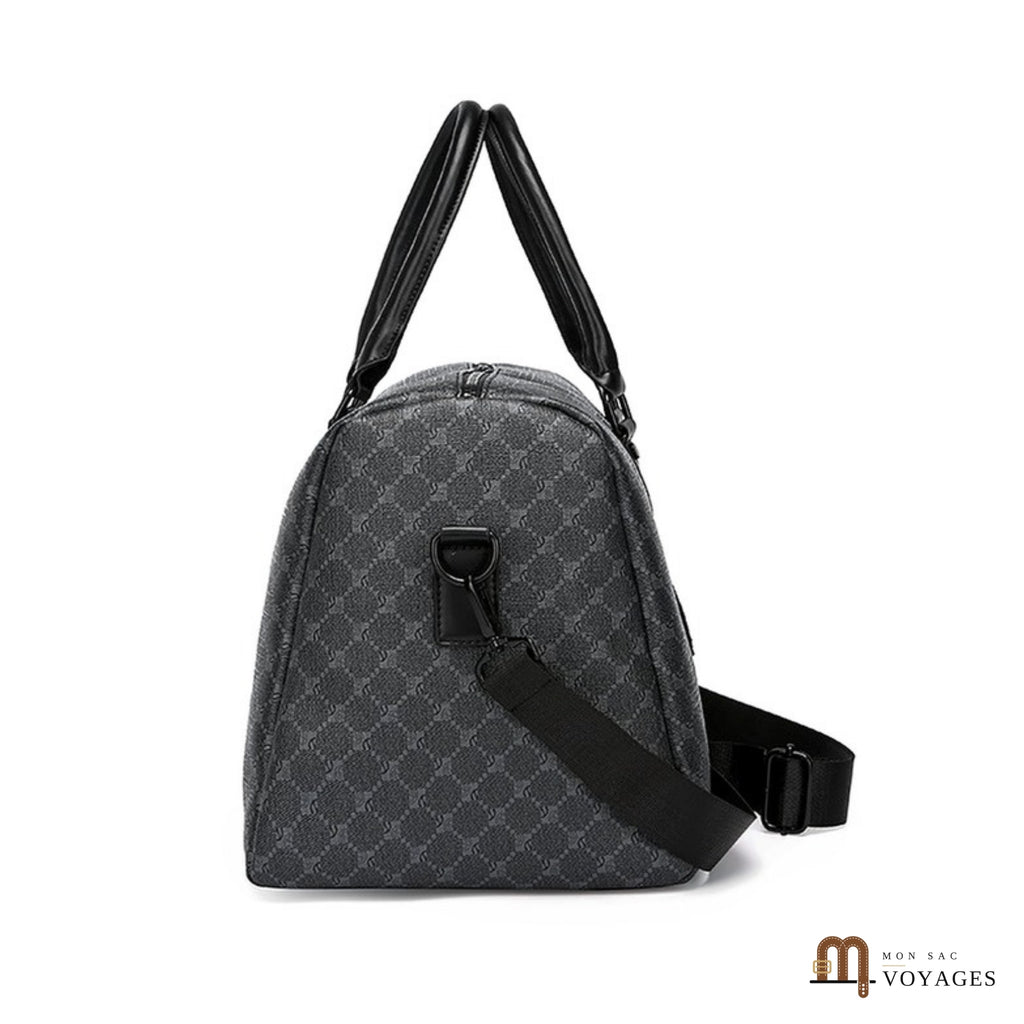 Sac de voyage week-end Dandy vu de profil, avec sa bandoulière