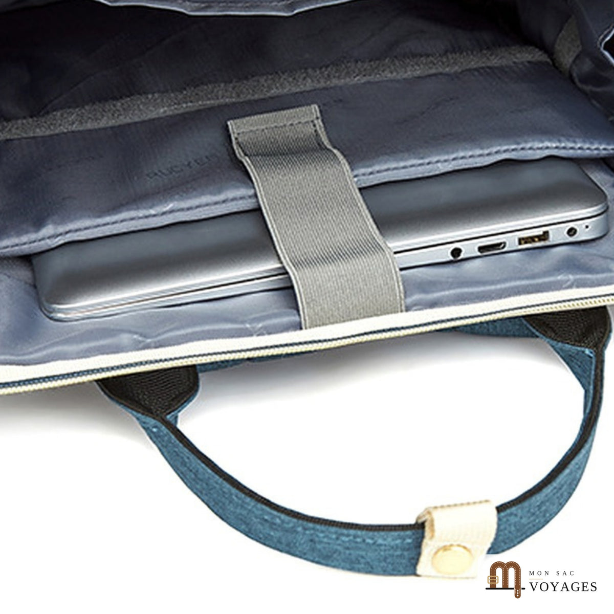 Compartiment ordinateur 15,6 pouces du sac à dos Navette avec sangle de maintien