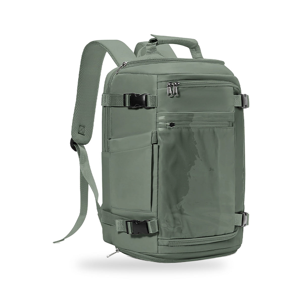 Pack Odyssée + Visa : sac à dos Odyssée vert militaire, vu de face sur fond blanc