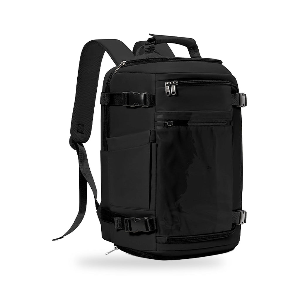 Pack Odyssée + Visa : sac à dos Odyssée noir, vu de face sur fond blanc