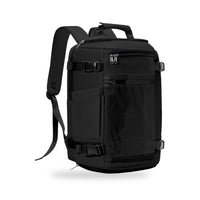 Pack Odyssée + Visa : sac à dos Odyssée noir, vu de face sur fond blanc