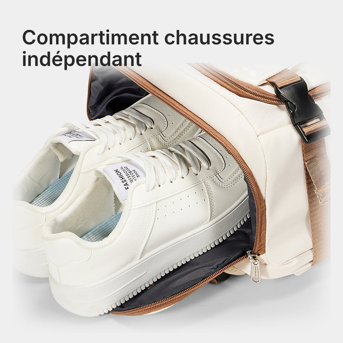 Pack Odyssée + Visa : compartiment chaussures de l'Odyssée