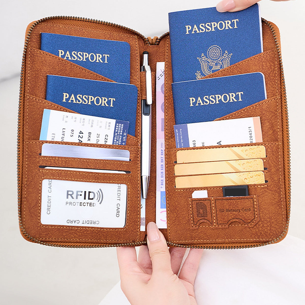Pack Odyssée + Visa : rangements du protège-passeport Visa