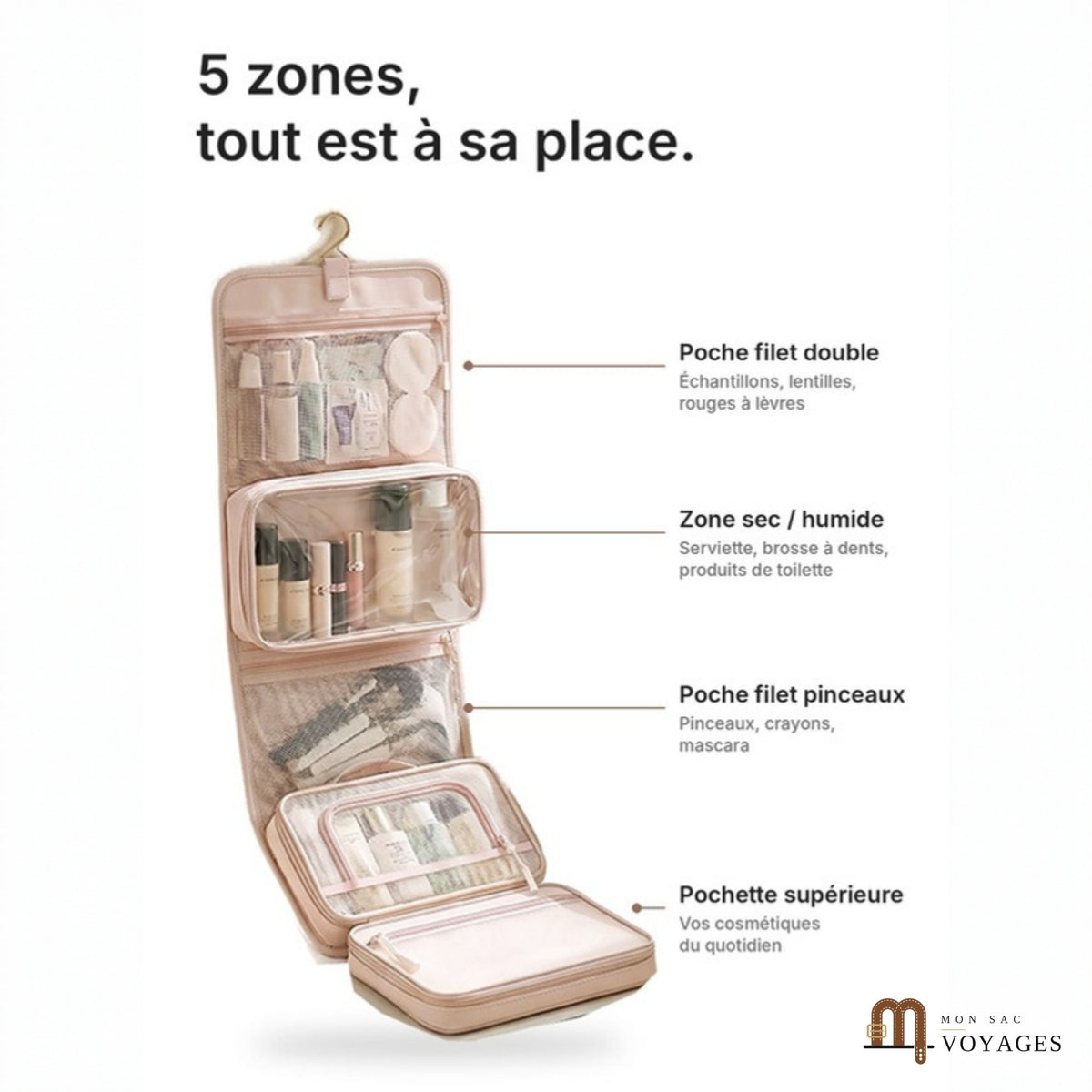 Pack Dolce + Lagune : les 5 zones de rangement de la Lagune