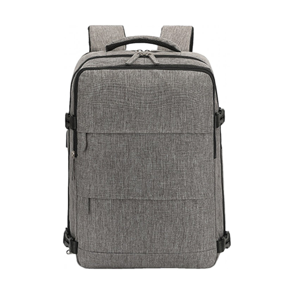Sac à dos de voyage Azur gris vu de face sur fond blanc