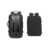 Pack duo sacs à dos Escale et Azur noirs, fond blanc