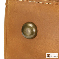 Rivet en métal bronze du sac de voyage cuir vintage